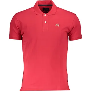 La Martina Slim Fit Kurzarm-Polo mit Kontrastdetails : Größe - 2XL Größe: 2XL - Rot