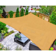 ASTEROUTDOOR Sonnensegel, rechteckig, 2,4 x 3,5 m, UV-Schutz, für Terrasse, Hinterhof, Rasen, Garten, Outdoor-Aktivitäten, Sand