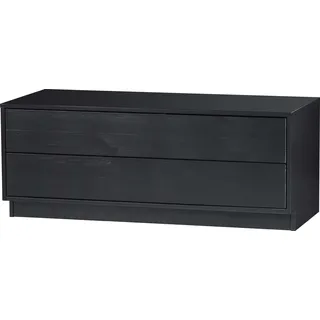 Woood Finca TV-Kommode 100 cm Schwarz Holzwerkstoff