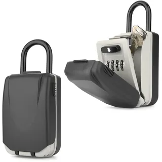 Mafiti Schlüsseltresor mit Bügel, schlüssel-box schlüssel safe key lock box mit 4-stelliger Zahlencode, Wasserdicht schlüsselbox Große Kapazität, Schlüsselsafe für Ersatz Haus Schlüssel, Haus Garagen Schule