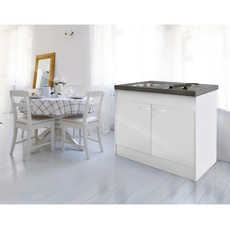 Bild Miniküche Weiß - 100 cm