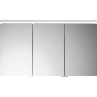 burgbad Lin20 Spiegelschrank LED-Beleuchtung, 3 Türen, mittlerer Tür Anschlag links 1200x700x170mm, SPQK120RF5353, Farbe: Eiche Dekor Urban