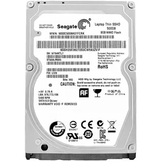 Seagate Laptop Thin SSHD ST500LM000 500 GB Hybrid 2,5 Zoll Festplatte