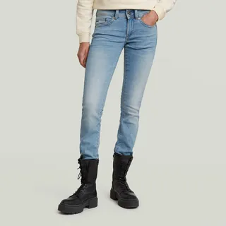 G-Star Midge Saddle Mid Straight Fit Jeans Lt Indigo Aged 32 34