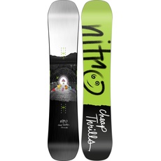 Nitro Snowboards Herren Cheap TRILLS Wide  ́23, Freestyleboard, Twin, Flat-Out Rocker, Urban, Wide, für große Füße