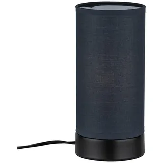 Paulmann Tischleuchte , Grau, Schwarz , Metall, Textil , 10x21x10 cm , Lampen & Leuchten, Innenbeleuchtung, Tischlampen, Tischlampen