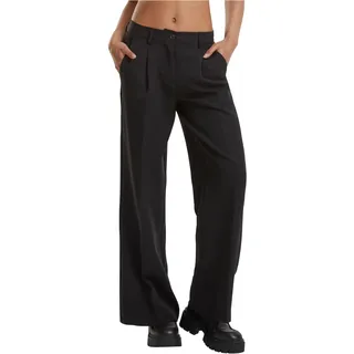 URBAN CLASSICS Ladies Wide Leg Trousers black - Gr.: 30