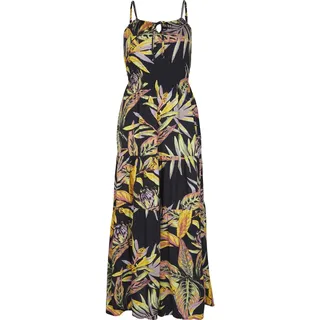 O'Neill Quorra Maxi Dress black tropical flower (39033) M