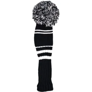 Longridge Men's Pom Pom Golf Hybrid Head Abdeckung, Weiß/Schwarz