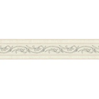 A.S. Création Borte selbstklebend Barock 5 m x 13 cm Beige-Silber