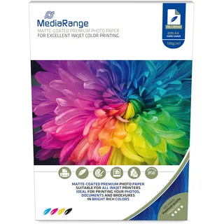 MediaRange Fotopapier A4 130 g/m2 100 Blatt