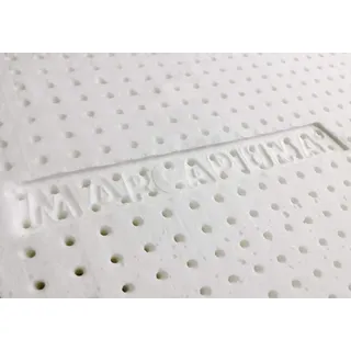 Marcapiuma - Memory Gel Orthopädisches Nackenstützkissen - Doppia Onda - viscoelastische Kissen - 100% Baumwolle Bezug - Gel Kopfkissen - Visco Kissen Memory Schaum - MEDIZINPRODUKT - Made in Italy