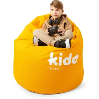 Kido By Diablo Kindersitzsack mit Füllung Sitzsack Gaming Sessel Beanbag Farbe: Gelb - Gelb