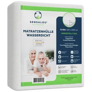 Sensalou Matratzenbezug Encasing 140 x 200 cm weiß