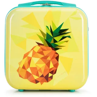 WITTCHEN Kosmetisches Reiseetui Young-Kollektion ABS mit Polycarbonat Beschichtung und Teleskopgriff Kosmetikkofer Kosmetiktasche Damen 14,5L Gelb