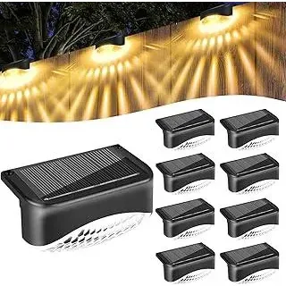 Solarlampen für Außen Garten,8 Stück IP65 Wasserdichte Solarleuchten Garten Deko,Zaunbeleuchtung Solar,Led Gartenleuchten,Balkonbeleuchtung Lampe Outdoor