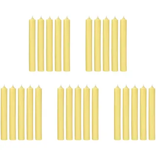 Butlers Stabkerze (25er Set) Rainbow , Gelb , Paraffin , 2.2x18x2.2 cm , Dekoration, Kerzen & Kerzenhalter
