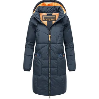Steppmantel NAVAHOO "Steppmantel Bliblablubb 14", Damen, Gr. S, blau (navy), Obermaterial: 100% Polyester Pol. recyc..  Obermaterial: Futter: 100% Polyester Pol. recyc.. 100% Polyester Pol. recyc.., Mäntel Steppmantel
