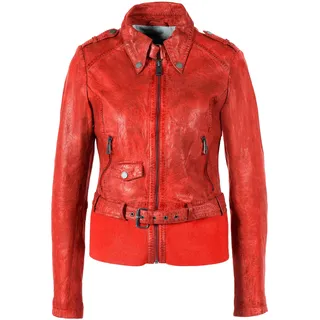 Lederjacke FREAKY NATION "Freakish-FN", Damen, Gr. M (38), rot, Oberstoff: 100% Leder; Futter: 100% Baumwolle, normal, Jacken Lederjacke
