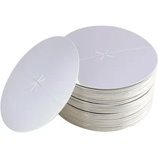 100 Stück Tropfenfänger, aus Papier, 8 cm Tropfschutz für Stabkerzen, Kerzenmanschetten gegen Wachstropfen, Wachsstopper für Gottesdienste, Feste, Heimtempel und Feiern