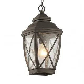 Außenleuchte IP44 E27 Glas Aluminium Rustikal Hängeleuchte Außen Garten Terrasse