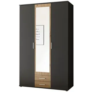 Pol-Power Drehtürenschrank Hanau 120 x 196 x 53,5 cm Grau