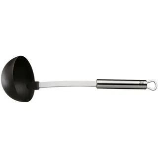 WMF Suppenkelle Saucen- Schöpflöffel mit Kunststoff-Laffe, Cromargan Edelstahl teilmattiert, ideal für beschichtete Töpfe