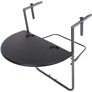 Garden Pleasure VENTANA Gartentisch 70 x 36 x 39,5 cm Schwarz/Grau