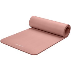 Retrospec Solana Yogamatte, 1,27 cm dick, mit Nylongurt für Damen und Herren – rutschfeste Trainingsmatte für Yoga, Pilates, Stretching, Boden- und Fitness-Workouts, Rosa