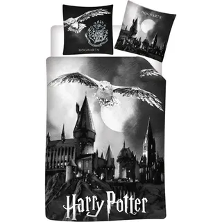 Harry Potter Flanell Wende Bettwäsche Hogwarts 2tlg 135 x 200 cm