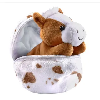 KÖGLER 75766 - Lotti, Mini Pony aus Plüsch im Ei, 13 cm groß, kleines Plüschtier zum Kuscheln und Liebhaben, als kleines Geschenk für Kinder, Jungen und Mädchen