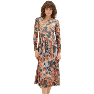 TOM TAILOR Damen Mesh Kleid mit Muster