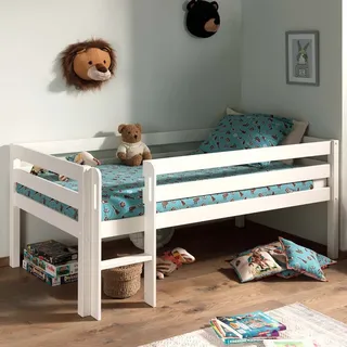 Dream Tree Halbhochbett 90 x 200 cm Fauna Weiß - Weiß