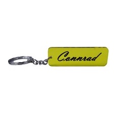 Schlüsselanhänger mit Name Wunschname personalisiert individuell farbig Gravur Gelb