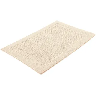 Badematte KLEINE WOLKE "Net", beige (natur), H:17mm, Baumwolle, Badematten, Badematte, Badteppich, Uni Farben, rutschhhemmend