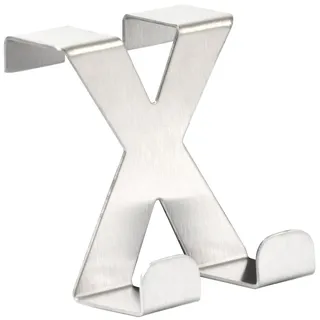 RICOO 1 x Türhaken zum Einhängen Edelstahl Haken Badezimmer MH031S Garderobenhaken Kleiderhaken Tür Garderobe Bademantel- & Handtuchhaken ohne Bohren Türgarderobe Türhänger Metallhaken Jackenhaken