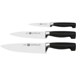 Zwilling Messerset 3tlg. Vier Sterne 35048-000-0 - Schwarz, Silber