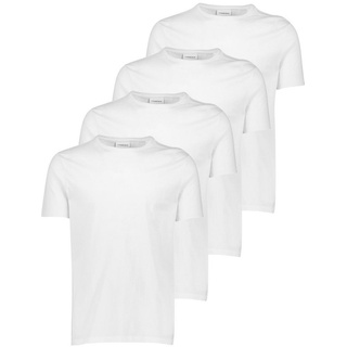 Lindbergh T-Shirt, mit Rundhalsausschnitt im 4-er Pack LINDBERGH white