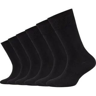 CAMANO Unisex 6er Pack Strümpfe mit weichem Bund für Kinder Socken aus Baumwolle,