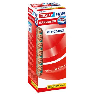 Tesa Klebeband tesafilm transparent 15 mm x 33 m 10 St.