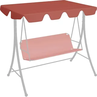 vidaXL Ersatzdach für Hollywoodschaukel Terracotta 150/130x105/70 cm - Orange