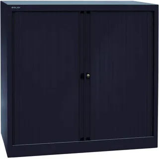 BISLEY Rollladenschrank 100 x 43 x 103 cm Schwarz
