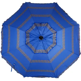 CREVICOSTA QUALITY MARK MARCAS DE CALIDAD - Sonnenschirm für den Strand, 200 cm, mit Spirale und vollständiger Pfad, vollständiger Schutz gegen UV-Strahlen, (OLIMPIA BLUE), Olympia, Blau, 200 cm,