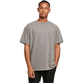 Build Your Brand Herren T-Shirt Acid Washed Heavy Oversized Tee, Farbe Asphalt, Größe XS