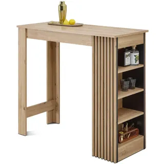 P & B Bartisch Mojito 50 x 103 x 115 cm Schwarz/Eiche Artisan