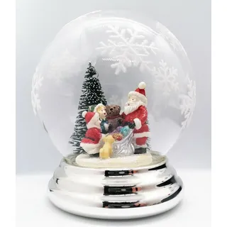 Kugel Weihnachten Bagutta Geschenk aus Silber Mit LED Warmes Licht