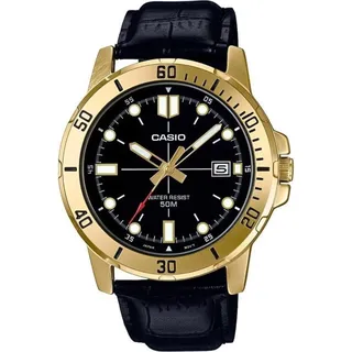 Casio MTP-VD01GL-1E Herren Armbanduhr - Gold, Schwarz