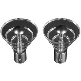 LIEDECO Gardinenstangen-Endstück »Luna« für Gardinenstangen Ø 16 mm, silberfarben