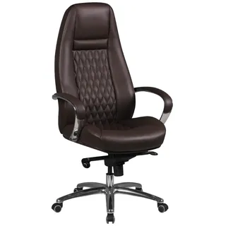 FineBuy Chefsessel braun