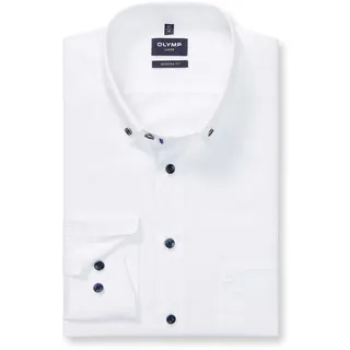 OLYMP Langarmhemd »Luxor modern fit« modern fit, Businesshemd, Button-down-Kragen